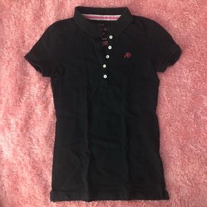 VINTAGE BLACK AEROPOSTALE POLO SHIRT
